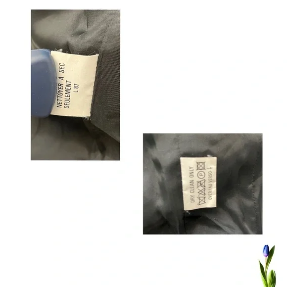 90s Vintage Liz Claiborne Vest Black Beaded Embellished Tuxedo - Picture 6 of 9